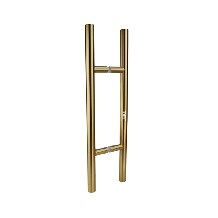 19 Manillón Tipo H - Latón Satinado - Acero Inoxidable 304 - Image 1